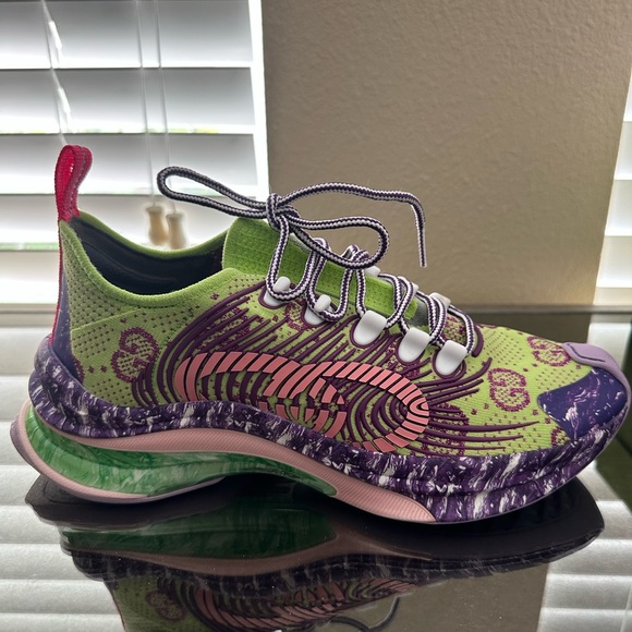 Gucci Green and Purple Women's Sneakers - Picture 1 of 1